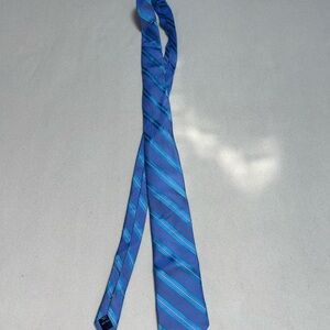Men's blue strip neck tie